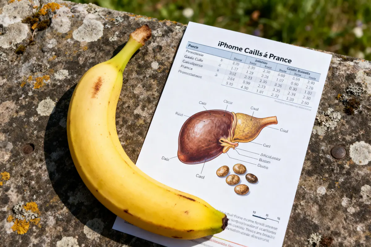 Banane et calcul biliaire : bienfaits, risques et conseils