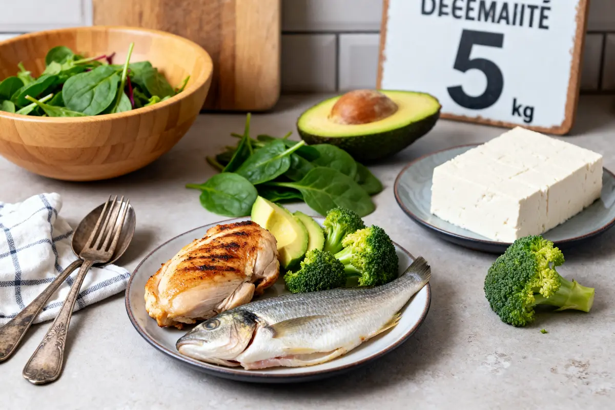 Menu pour régime 5 kg en 1 semaine : plan efficace et simple